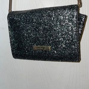 Madden Girl Sparkly Black and Gold purse